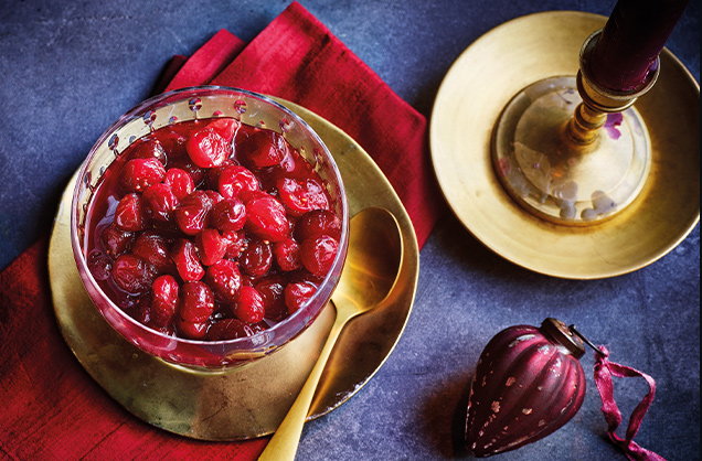 Cranberry, orange and rosemary sauce