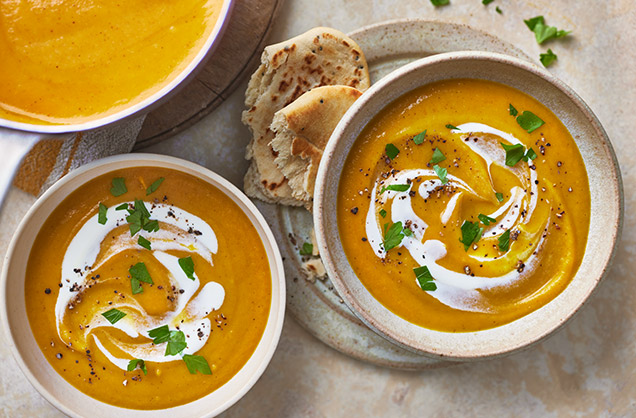 Wednesday: Curried parsnip and carrot soup