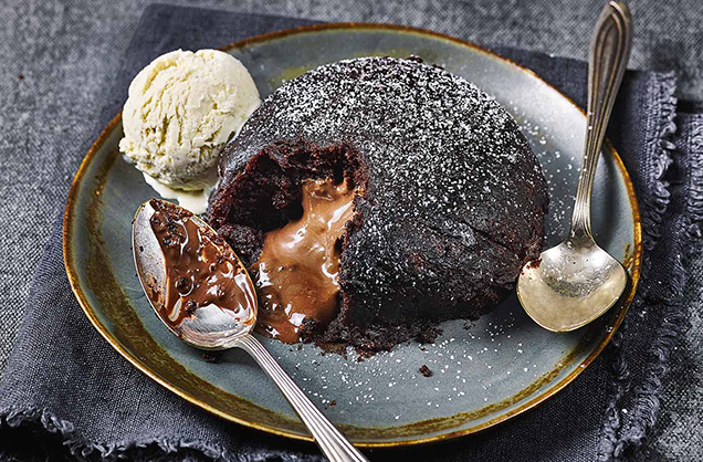 Microwave chocolate lava cake recipe