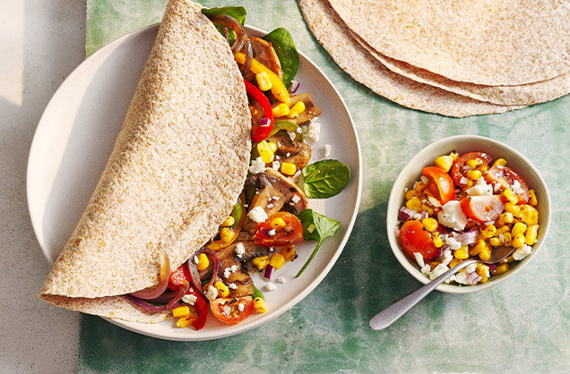 Friday: Mushroom fajitas