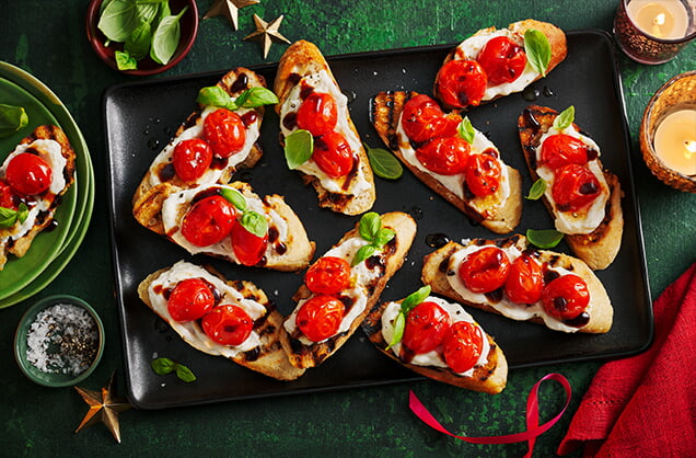 Garlic ricotta and tomato bruschetta recipe