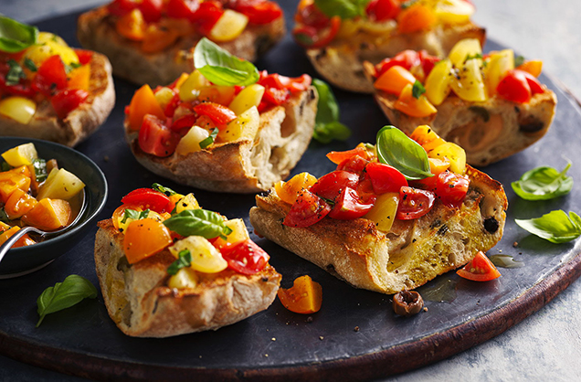 Tomato and basil bruschetta recipe