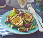 Griddled avocado with green salad and lemon dressing | Tesco Real Food