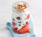 Berry and yogurt granola pots | Tesco Real Food
