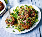 Indian rice salad with onion bhajis | Tesco Real Food