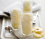 Bramley sorbet with apple crisps | Tesco Real Food