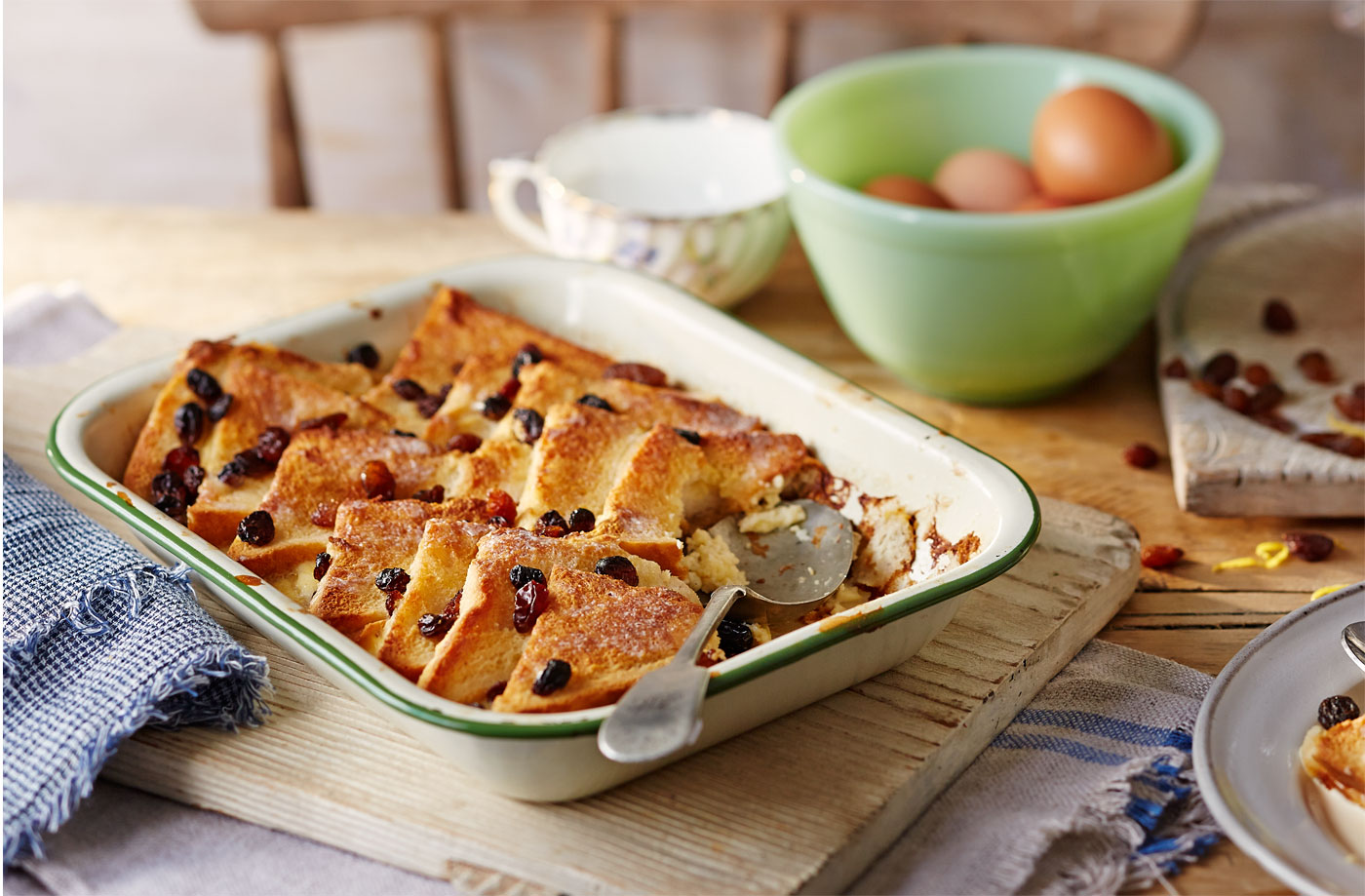 Simple Bread And Butter Pudding Recipe Tesco Real Food