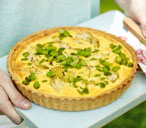 Broad bean, artichoke and Parmesan tart | Tesco Real Food