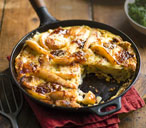 Caramelised pear and onion frittata | Tesco Real Food