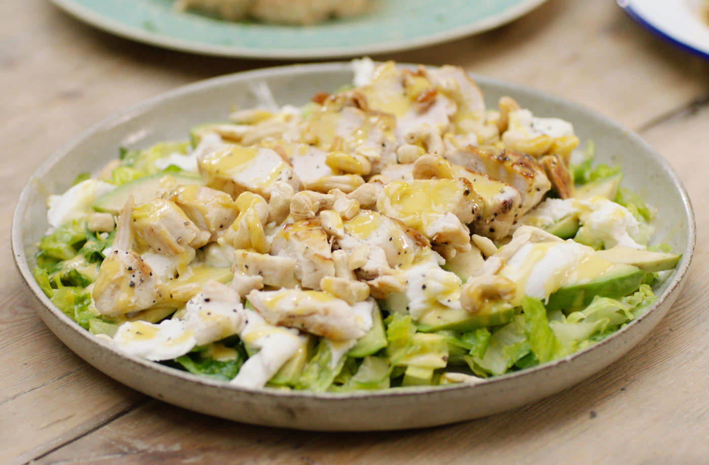 BBQ Chicken Caesar Salad Recipe BBQ Recipes Tesco Real Food