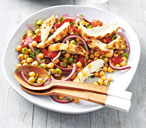 Coriander and lime chicken with chickpea salad | Tesco Real Food
