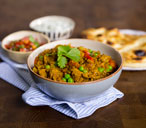 Beef keema with tomato chutney and raita | Tesco Real Food