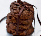 Double dark chocolate and ginger cookies | Tesco Real Food