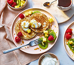 Wholemeal Pancakes With Yogurt And Fruit | Tesco Real Food