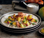Grilled chipotle salmon tacos with mango salsa | Tesco Real Food