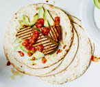 Grilled tofu wraps with salsa and avocado | Tesco Real Food