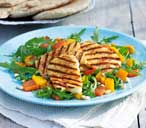 Grilled halloumi and roasted pepper salad | Tesco Real Food