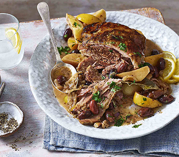 Lamb kleftiko with lemon, olives and garlic | Lamb recipes | Tesco Real Food