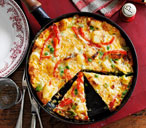 Leek, pea and pepper frittata | Tesco Real Food