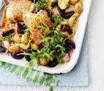 Lemon thyme chicken with roasted balsamic beetroot | Tesco Real Food