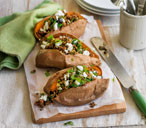 Loaded sweet potatoes | Tesco Real Food