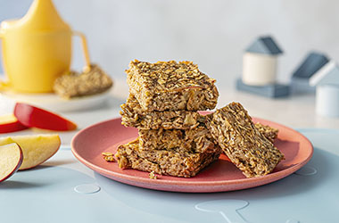 Microwave apple flapjack