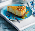 Yogurt, honey and pistachio cheesecake | Tesco Real Food
