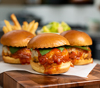 Meaty Marinara Burgers | Burger Recipes | Tesco Real Food