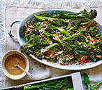 Roasted broccoli and rice salad with miso | Tesco Real Food