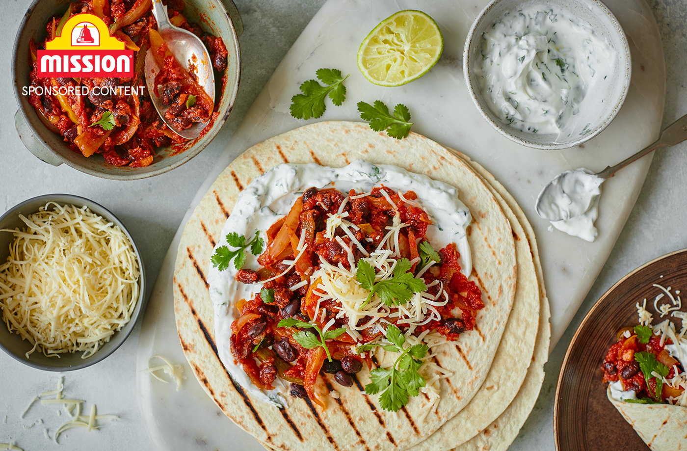 Veggie bean fajitas Tesco Real Food