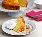 Orange and honey coconut cake with coconut cream | Tesco Real Food