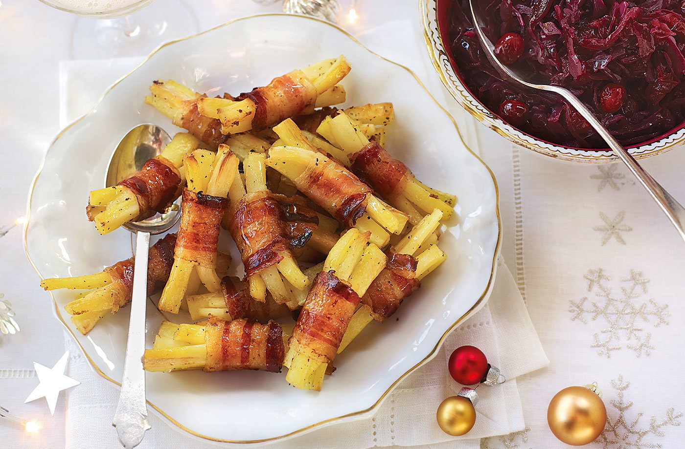 Pancettawrapped parsnips Tesco Real Food