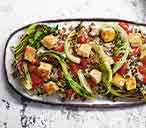 Cauliflower rice and halloumi lentil salad | Tesco Real Food