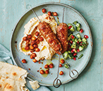 Lamb kofte with houmous | Tesco Real Food
