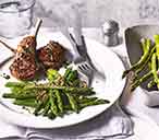 Roasted lamb chops with garlic-herb crumb | Tesco Real Food