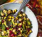 Spicy-sour chickpea chaat | Tesco Real Food