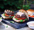 Beef And Mushroom Burger | Healthy Burgers | Tesco Real Food