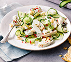 Lime Cucumber Salad with Chicken | Salad Recipes | Tesco Real Food