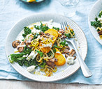 Griddled Polenta Recipe with Kale and Mushrooms | Tesco Real Food