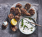 Kofte bites with minty yogurt | Tesco Real Food