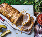 Meatloaf picnic pie with tomato sauce | Tesco Real Food