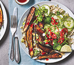 Miso Aubergine Rice Bowls Recipe | Vegan Dinner | Tesco Real Food