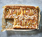 Nectarine Bakewell traybake | Tesco Real Food