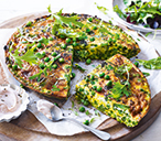 Pea, Broccoli And Cheddar Frittata | Pea Recipes | Tesco Real Food