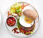 Egg-Topped Veggie Bean Burgers Recipe | Tesco Real Food