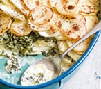 Celeriac, kale and potato gratin | Tesco Real Food