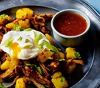 Potato Hash With Pulled Pork And Poached Eggs | Christmas Leftovers Recipes | Tesco Real Food