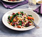 Salmon, beetroot and baby greens pilaf | Tesco Real Food
