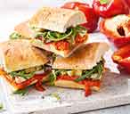 Chargrilled chicken and pepper sandwich recipe - Tesco Recipes
