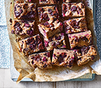 Cannellini bean, raspberry and spelt blondies | Tesco Real Food